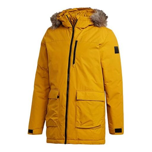 Парка adidas Originals Xploric Windproof Hooded Down Jacket Жълто | GK3551