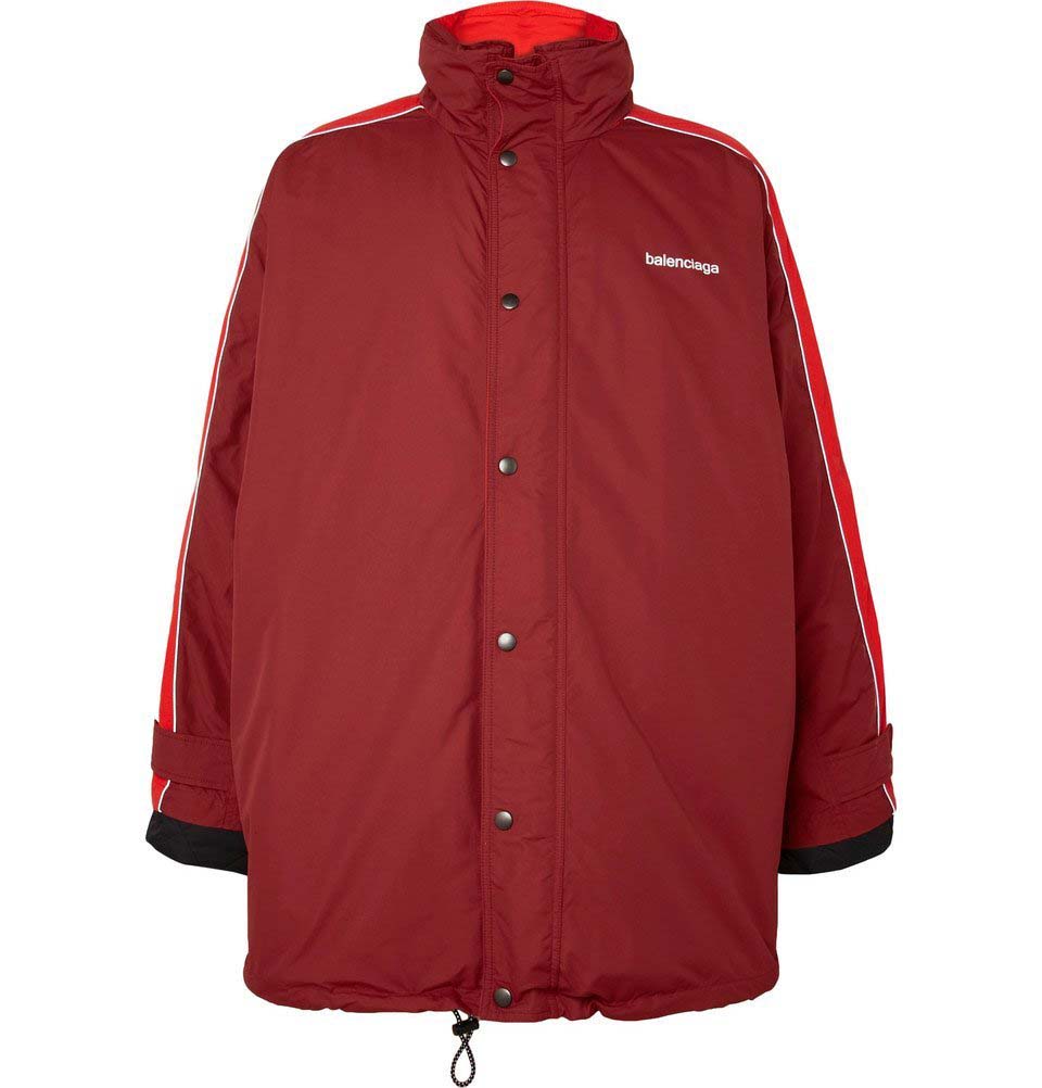 Ветровка Balenciaga Oversized Padded Windbreaker Червено | 511210 TXD12 6314, 0