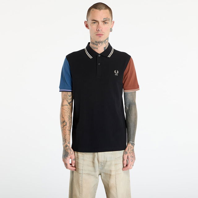 Comme des Garçons SHIRT x Fred Perry Color Block Polo Knit