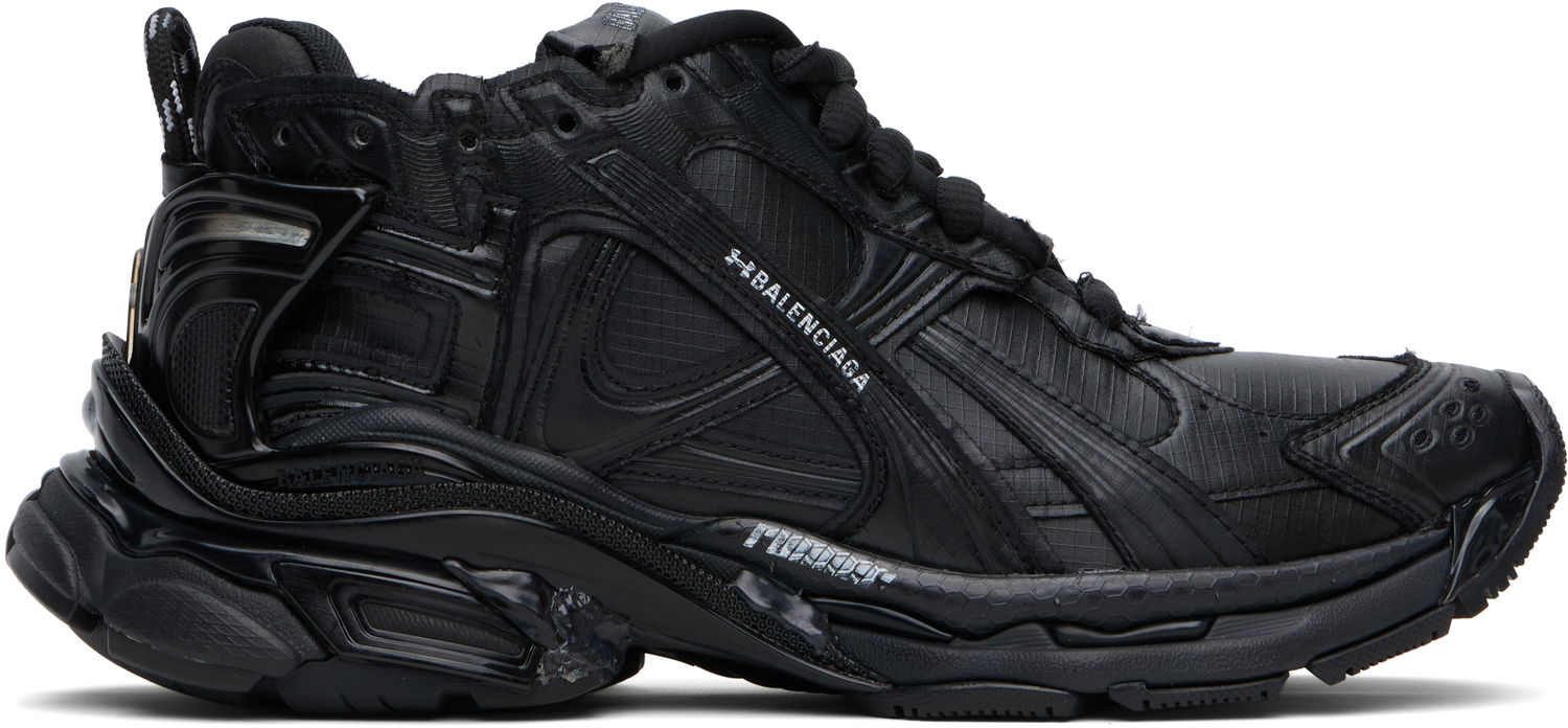 Кецове и обувки Balenciaga Under Armour Edition Runner Ripstop Balenciaga Черно | 813793WRUCU, 0