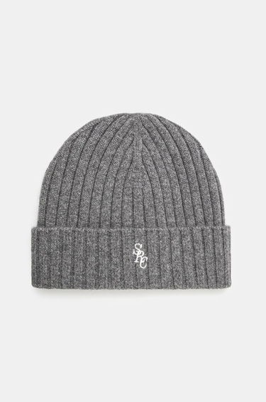 Шапка Sporty & Rich SRC Wool Cashmere Beanie Сиво | AC066506302GY03, 0