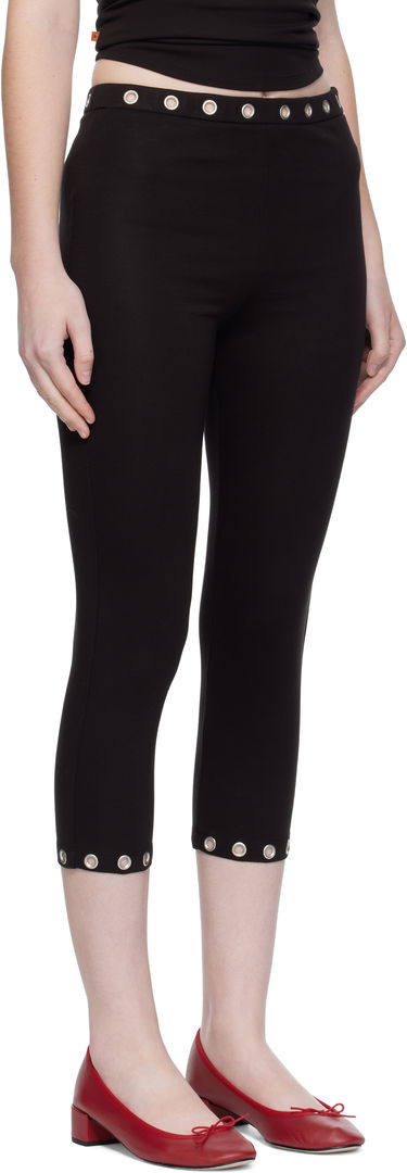 Клинове Miaou Miaou Carla Capri Leggings Черно | 1065HJBBLK, 1