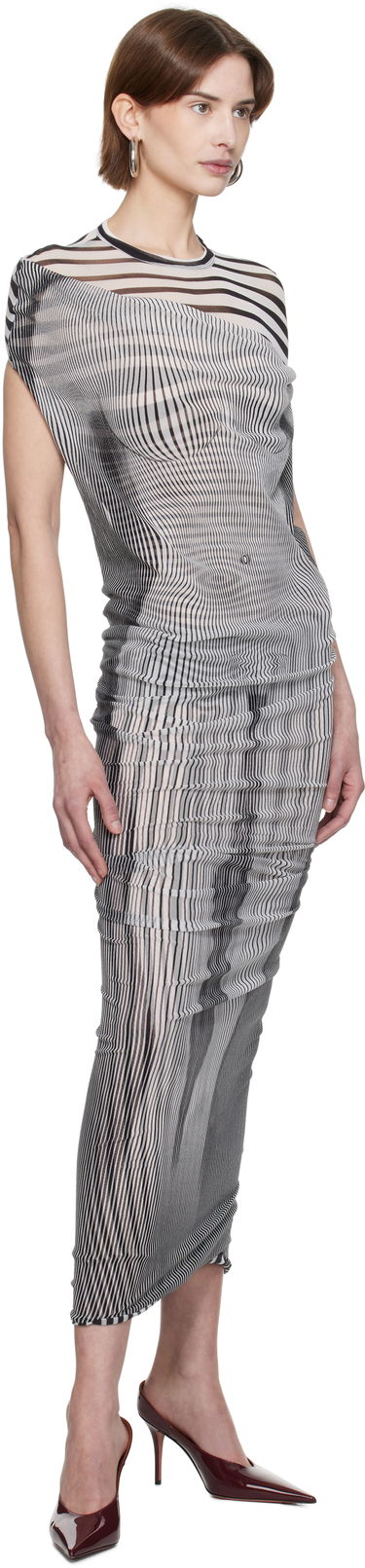 Pокля Jean Paul Gaultier Jean Paul Gaultier Draped Body Morphing Maxi Dress Многоцветен | 25/33-F-RO357-T578-0100, 3