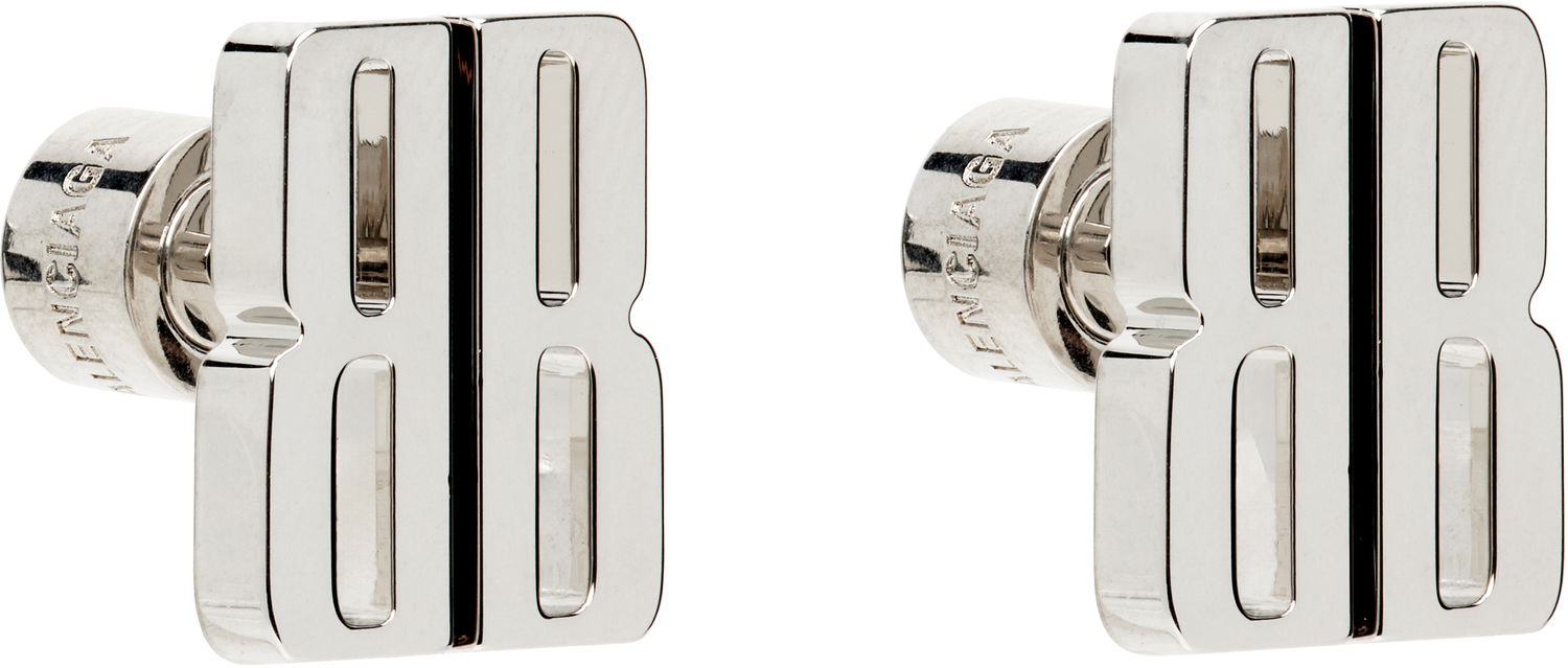 Обеци Balenciaga Balenciaga Nano XS Stud Earrings Металик | 831948TZ99S, 1