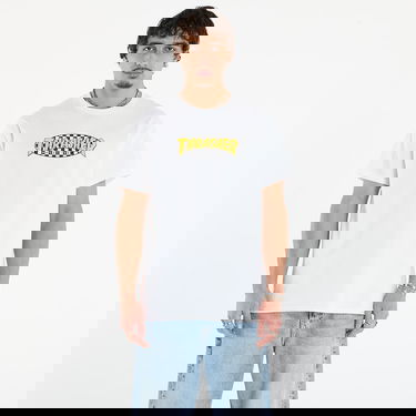 Тениска Thrasher Checkered Oval T-Shirt Бяло | 145760, 0
