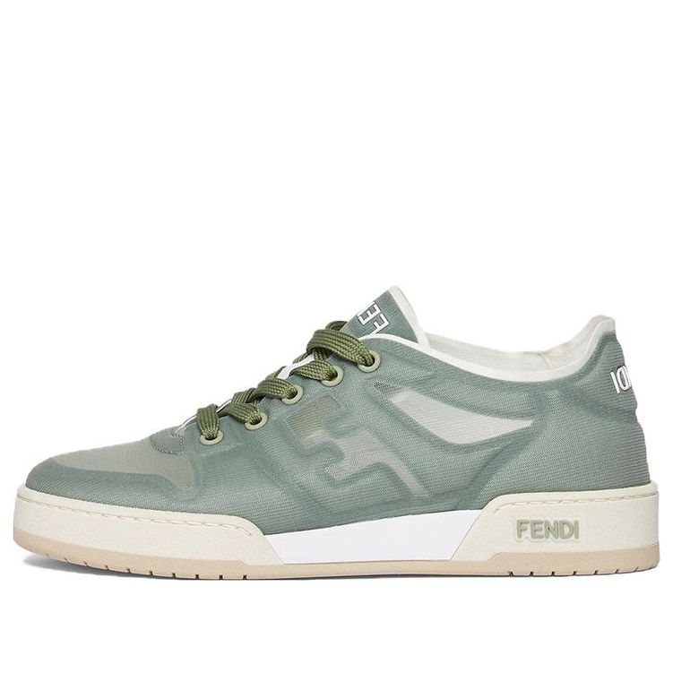 Кецове и обувки FENDI Match Low Top Mesh Зелено | 8E8415AN7KF1KO8