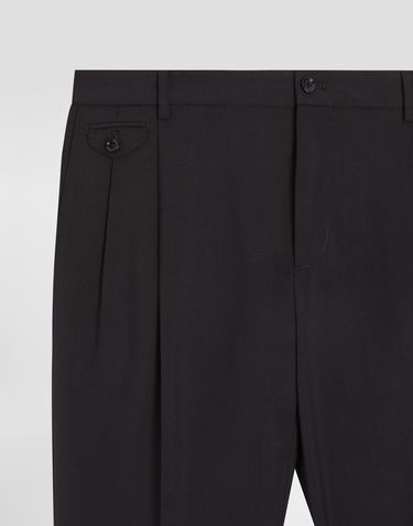 Панталони Dolce & Gabbana Dolce & Gabbana Wool Canvas Trousers Черно | GY6UETFUBFTB0665, 2