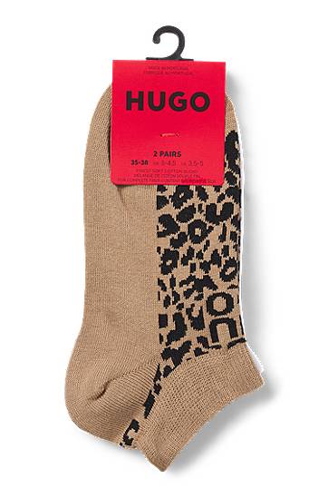 Чорапи BOSS Two-Pack Ankle Socks Кафяво | 50543166, 1