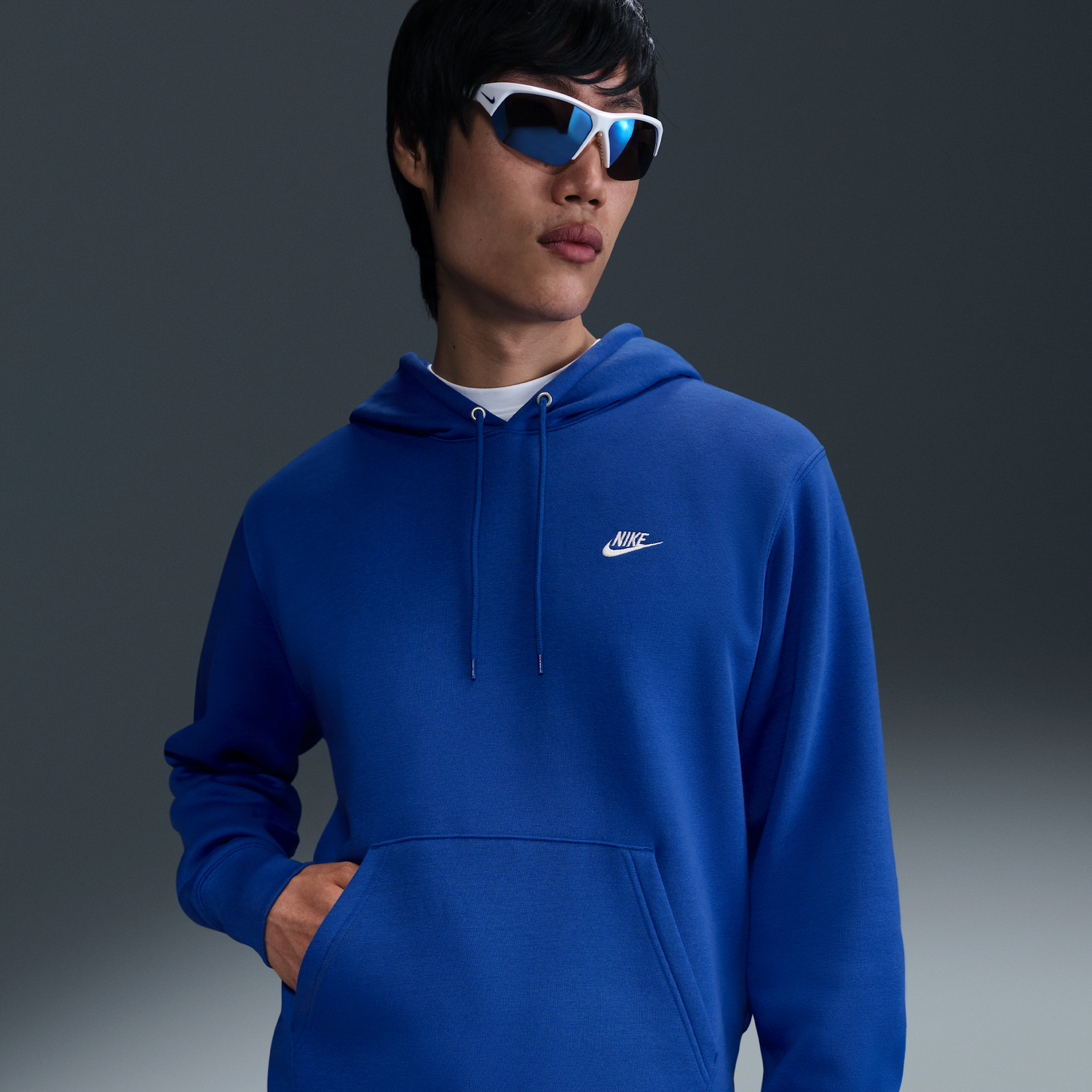 Суитчър Nike Nike Club Fleece Hoodie Синьо | FN3859-480, 0