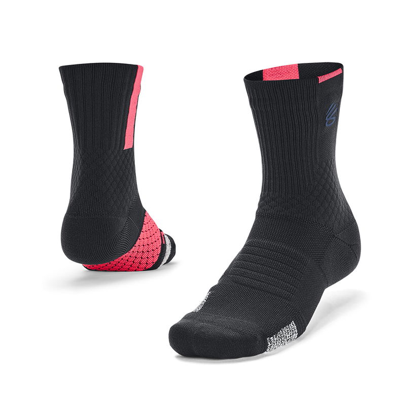 Чорапи Under Armour Socks Curry Ua Ad Playmaker 1P Mid Black Черно | 1376231-001