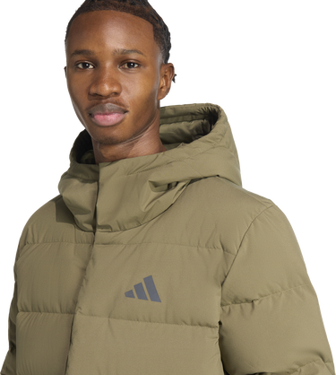 Яке adidas Performance Helionic CLIMAWARM Hooded Down Jacket Зелено | JX0580, 1