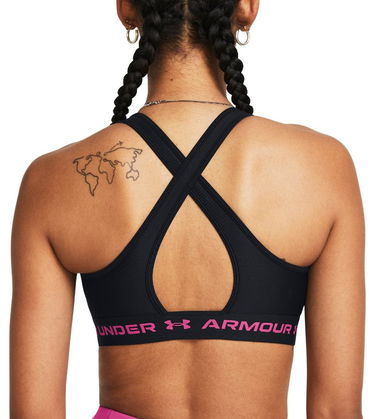 Сутиен Under Armour Crossback Mid Bra-BLK Черно | 1361034-004, 1