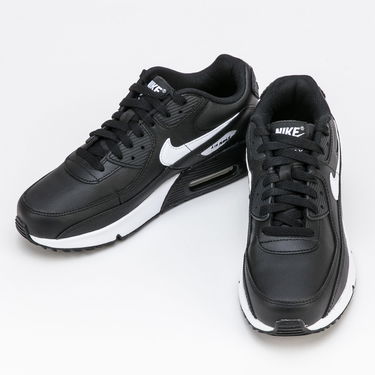 Кецове и обувки Nike Air Max 90 Leather GS Черно | CD6864-010, 2