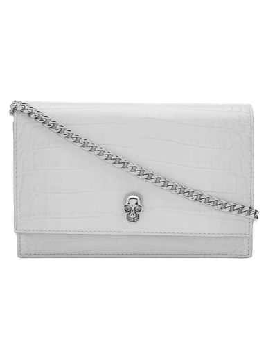 Дамска чанта Alexander McQueen Small Skull Bag Сиво | 613088DYT53-9252