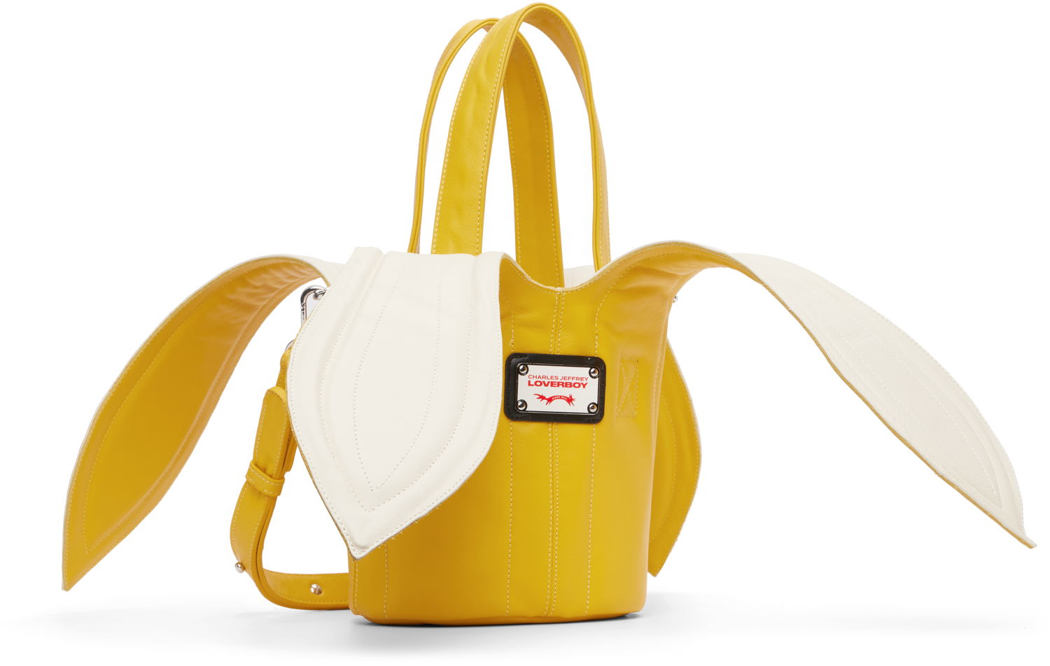 Дамска чанта Charles Jeffrey Loverboy Charles Jeffrey LOVERBOY Banana Bucket Bag Жълто | 052120102, 1