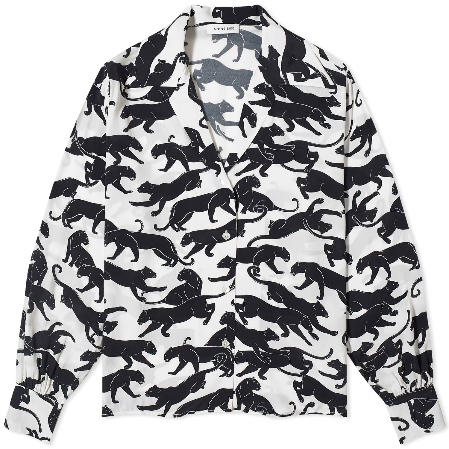 Риза Anine Bing Mylah Print Shirt Бяло | A-07-3239-PRT30, 1