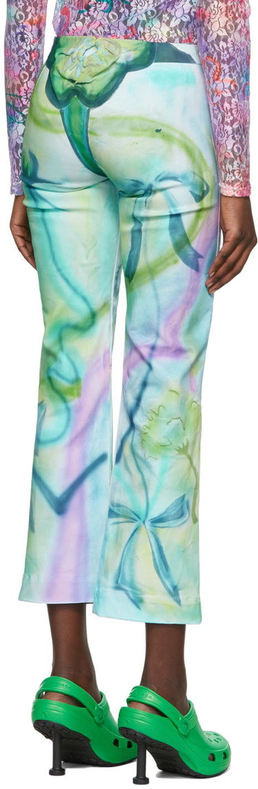 Панталони Collina Strada Collina Strada Printed Cotton Cropped Trousers Многоцветен | XX6397 RECYCLED COTTON, 2