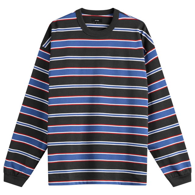 BEAMS Loose Border Stripe Long Sleeve T-Shirt