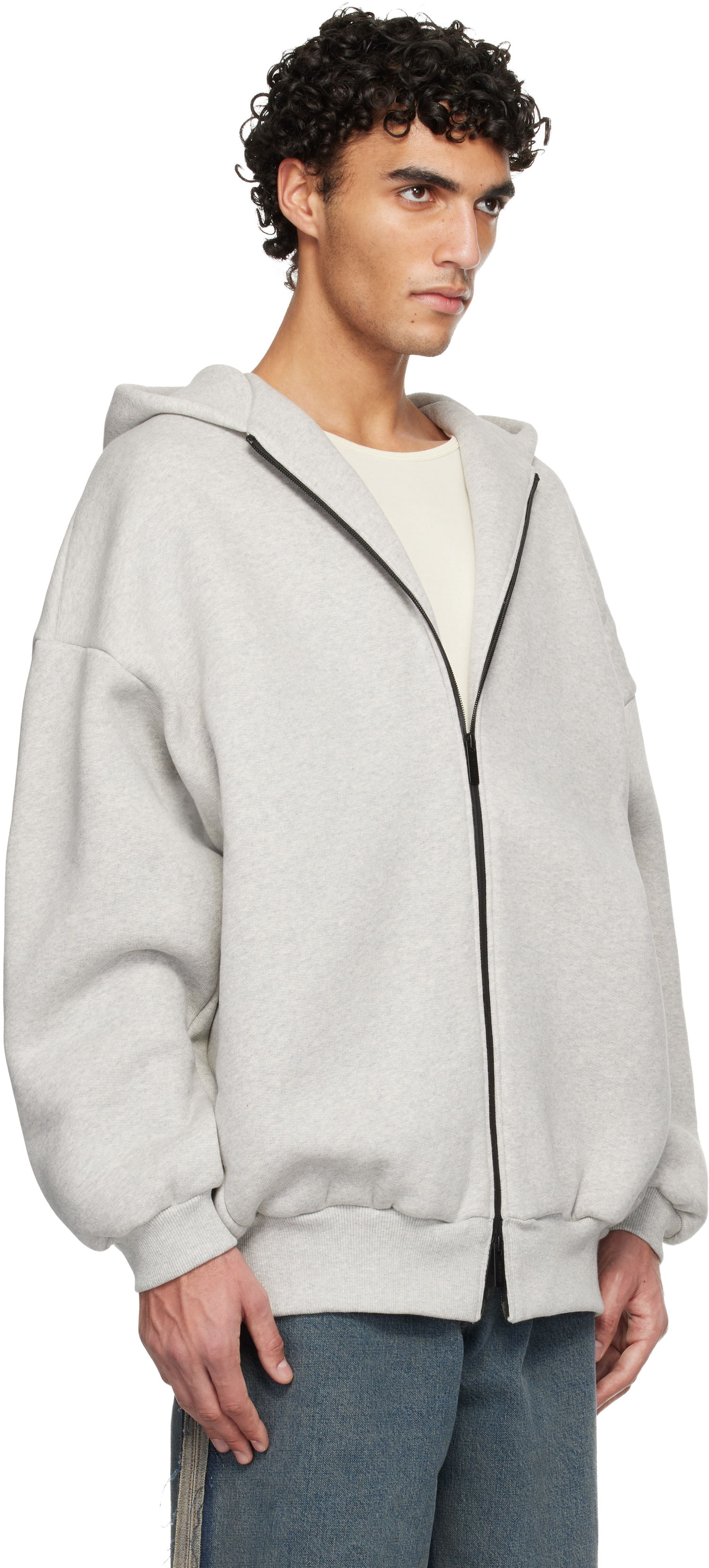 Суитчър Fear of God Fear of God Athletics Zip Up Hoodie Сиво | FG25FW12-120FLC-054, 1
