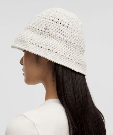 Шапка lululemon Crochet Bucket Hat M/L Бяло | prod20003711, 2