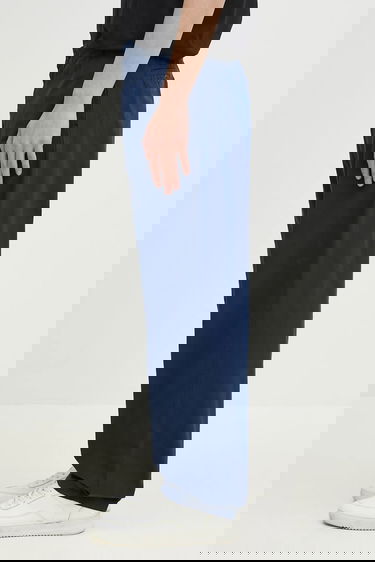 Панталони Carhartt WIP Calder Simple Cotton Wide-Leg Pant Синьо | I033128.E7GD, 1