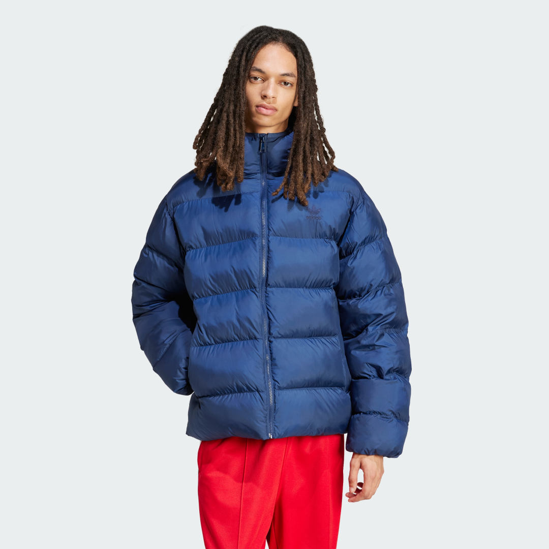 Пухо яке adidas Performance Tonal Hooded Puffer Jacket Синьо | IY3397, 0