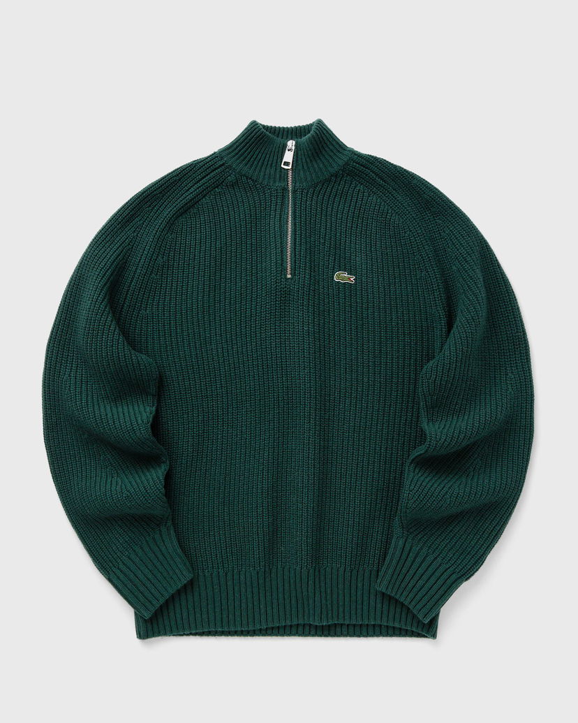 Пуловер Lacoste Green Half-Zip Knitted Sweater Зелено | AH3134-YZP