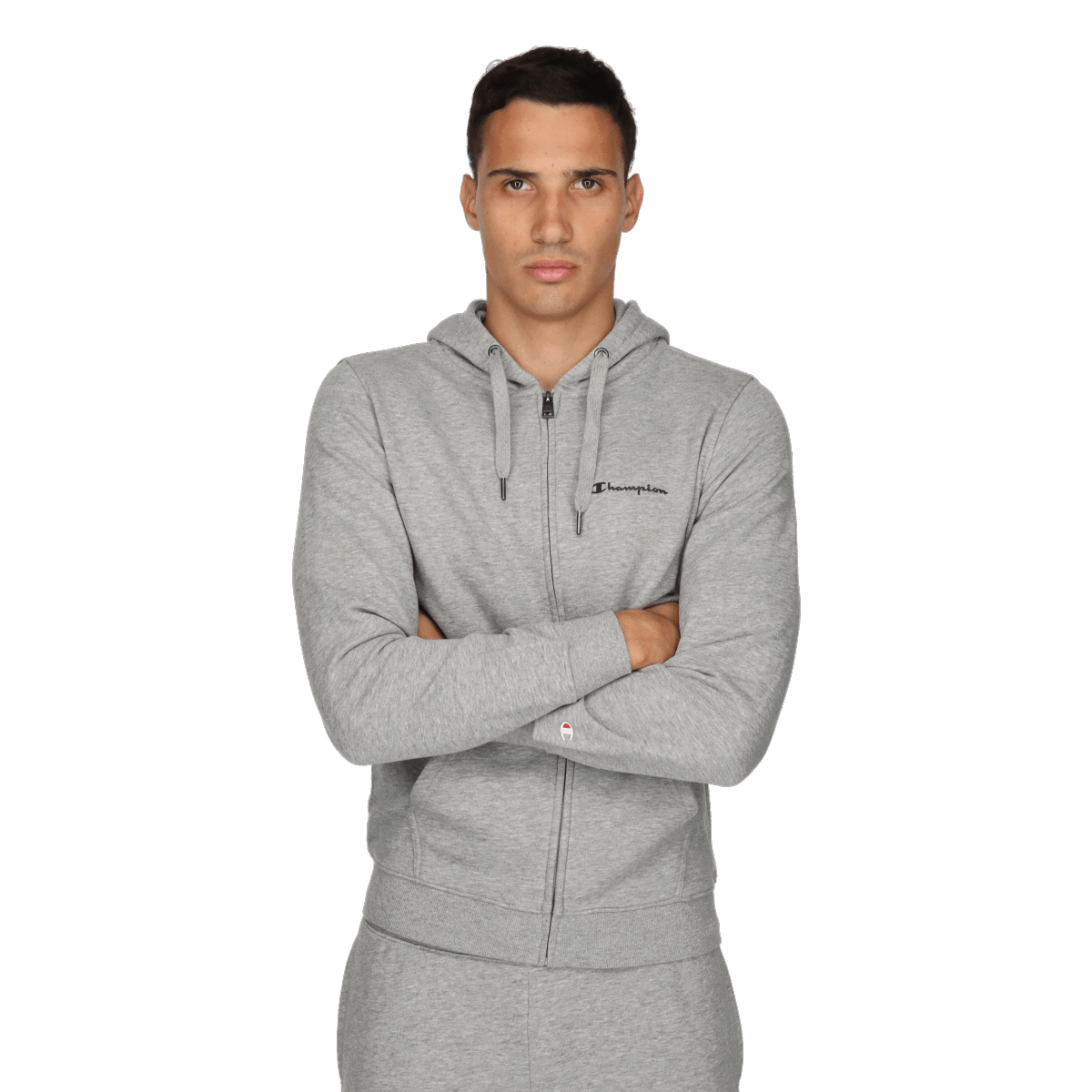 Суитчър Champion BASIC FULL ZIP HOODY Сиво | CHA201M600-3A, 0