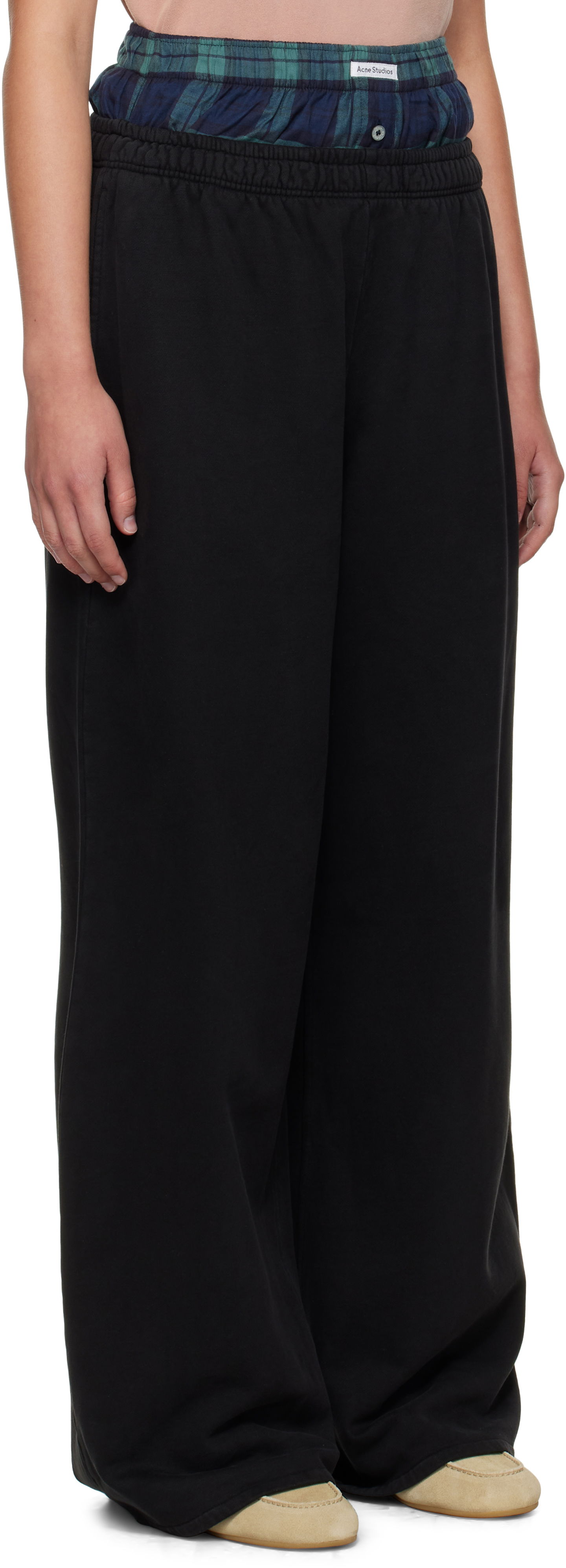 Спортни панталони Acne Studios Acne Studios Layered Sweatpants Черно | AK0914-, 1
