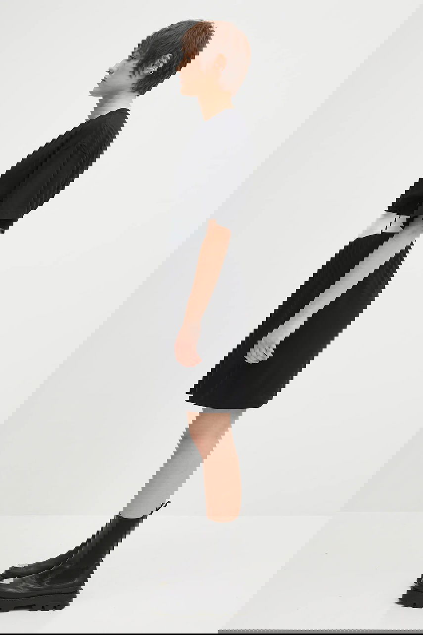 Pокля Maison Margiela MM6 Maison Margiela Mini Cotton T-Shirt Dress Черно | S52DA0063, 1