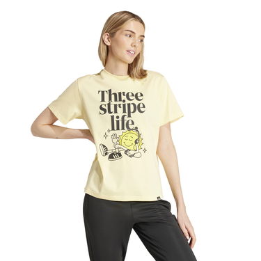 Тениска adidas Performance Positive Graphic T-Shirt Жълто | IX6454, 3