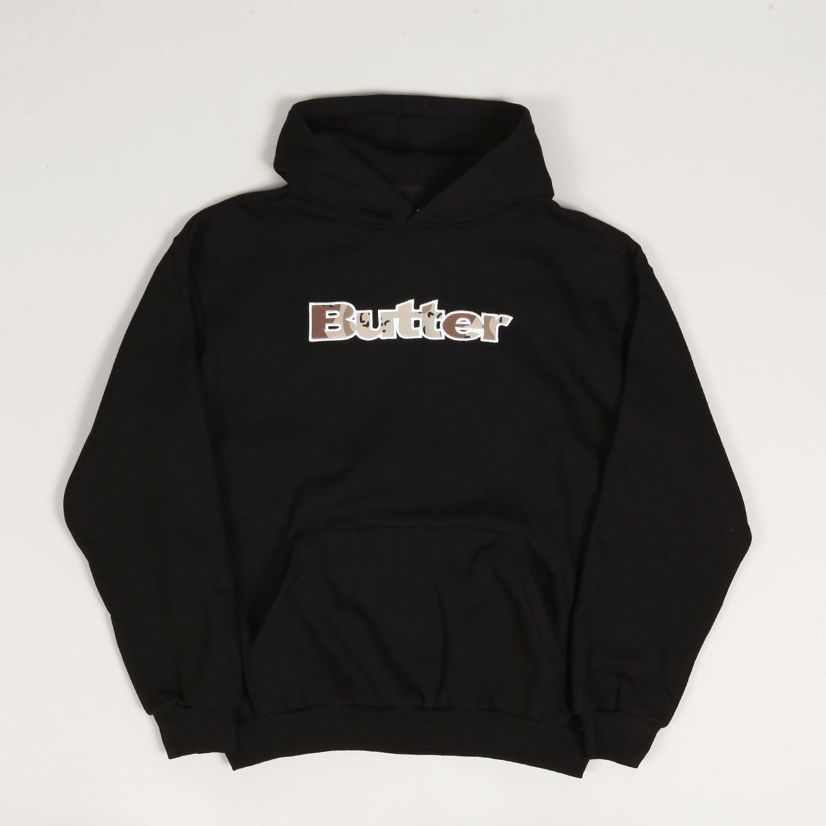Суитчър Butter Goods Butter Goods Camo Logo Hoodie Черно | butter-goods-logo-camo-pullover-hoodie-black, 0