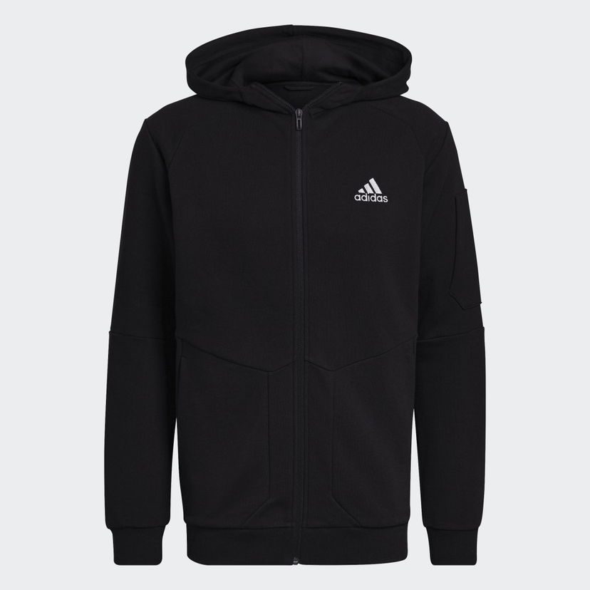 Суитчър adidas Performance Essentials4Gameday Full-Zip Hoodie Черно | HE1811