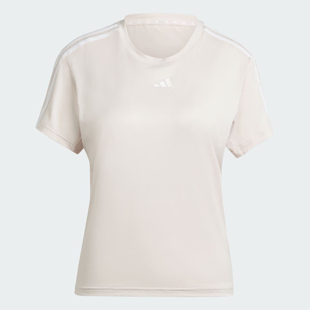 Тениска adidas Performance AEROREADY Train Essentials 3-Stripes T-Shirt Розово | IS4214, 1