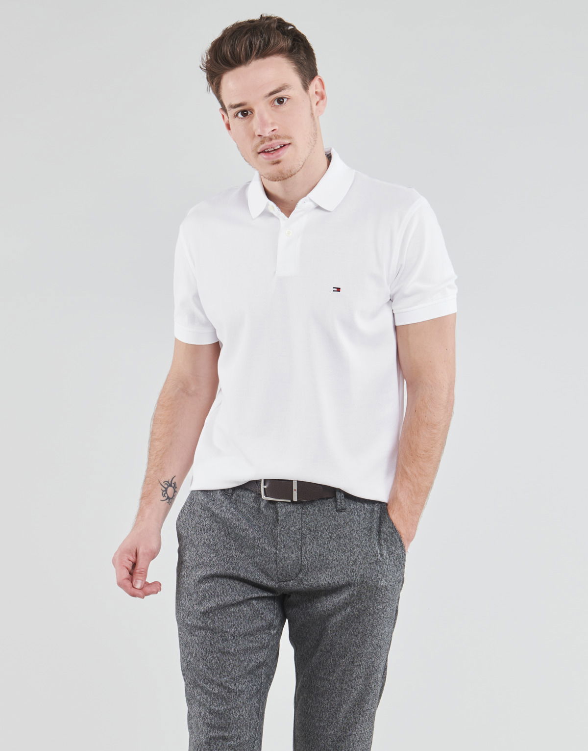 Поло тениска Tommy Hilfiger 1985 REGULAR POLO Бяло | MW0MW17770-YBR-NOOS, 1
