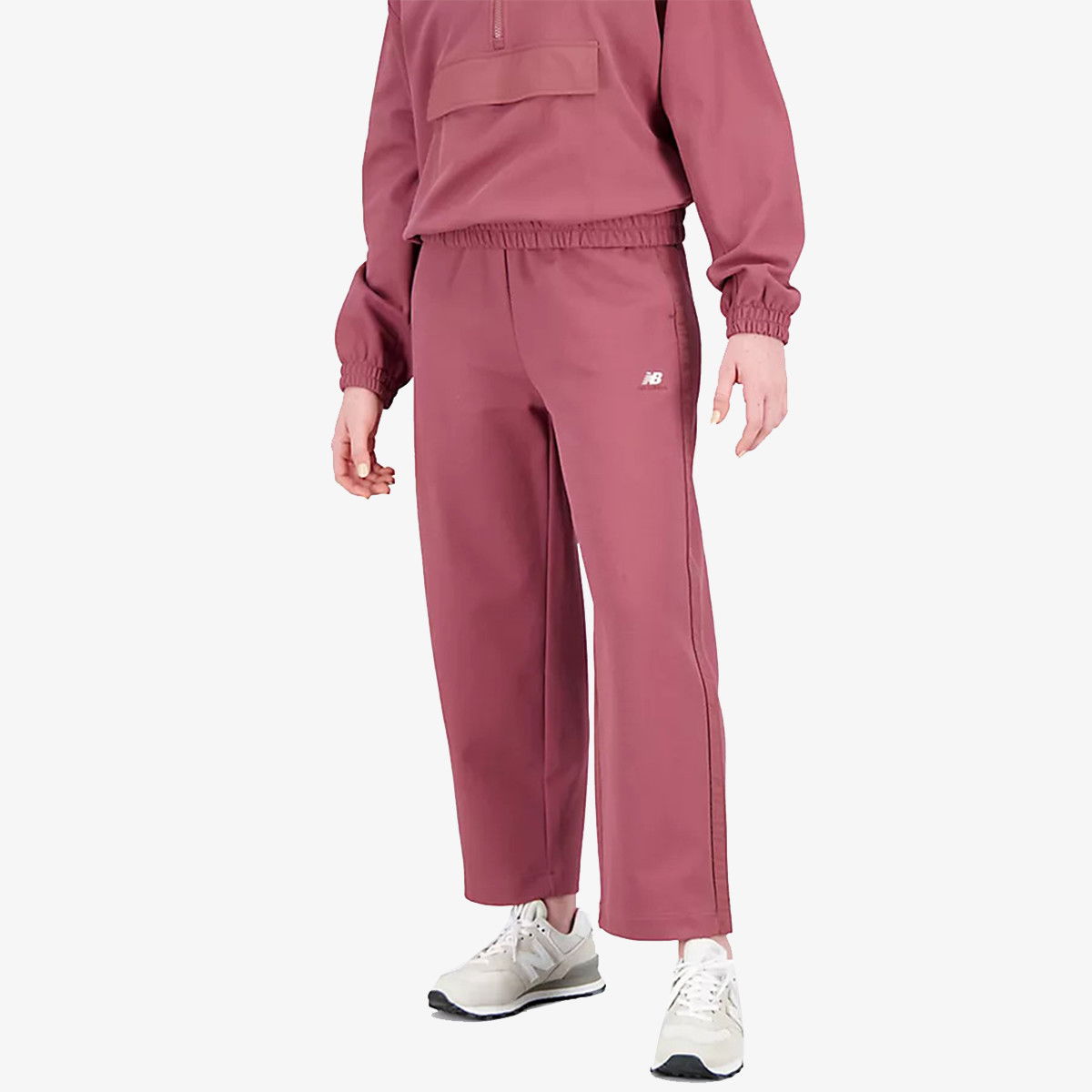 Спортни панталони New Balance Women's Remastered Textured Doubleknit Pants Розово | WP31502-WAD, 0