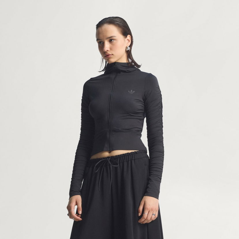 Яке adidas Performance Ruched Track Top Черно | JW2807