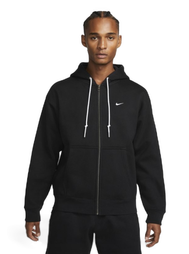 Суитчър Nike Solo Swoosh Full-Zip Hoodie Черно | DR0403-010