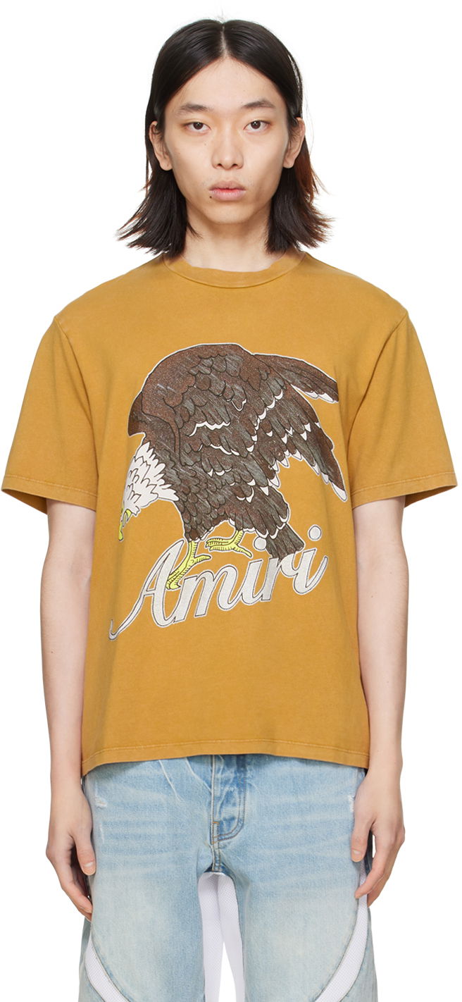 Тениска AMIRI Eagle T-Shirt Бежово | PS24MJG006