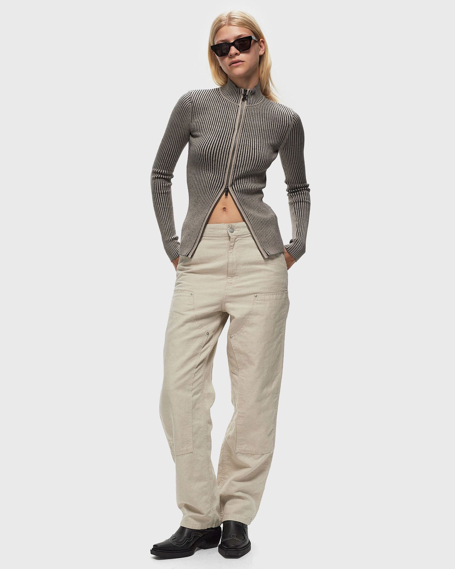 Пуловер DAILY PAPER ALORA TWO TONE KNIT VEST Сиво | 2421189, 1