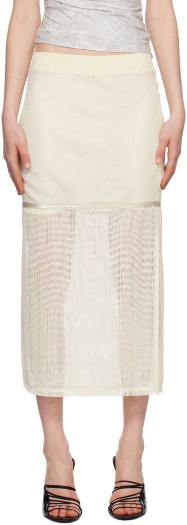 Пола Helmut Lang Helmut Lang Tiered Midi Skirt Бежово | N04HW303, 0