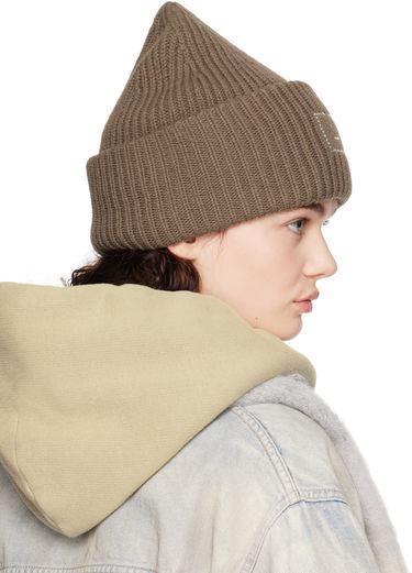 Шапка Acne Studios Acne Studios Embellished Face Logo Beanie Кафяво | C40390-, 2