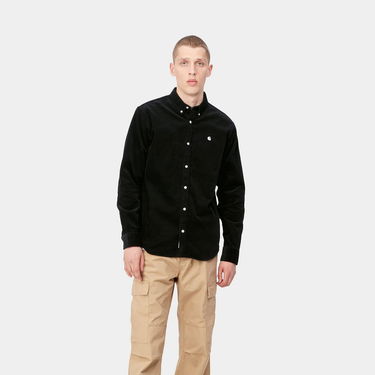Риза Carhartt WIP L/S Madison Fine Cord Shirt Черно | I030580_0D2_XX, 2