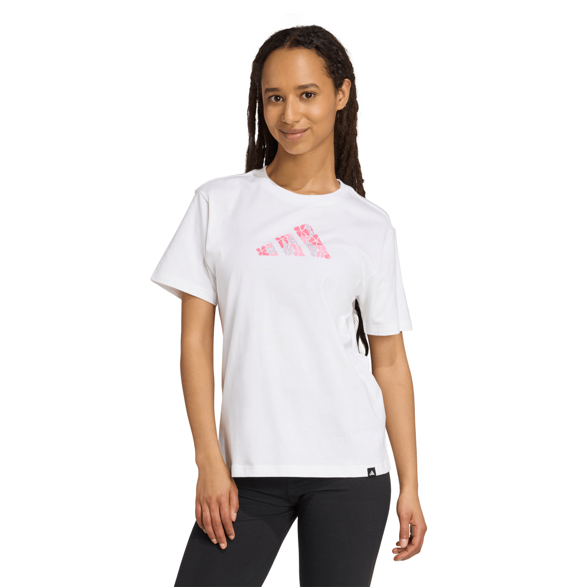 Тениска adidas Originals Floral Graphic Tee Бяло | JV6085, 0