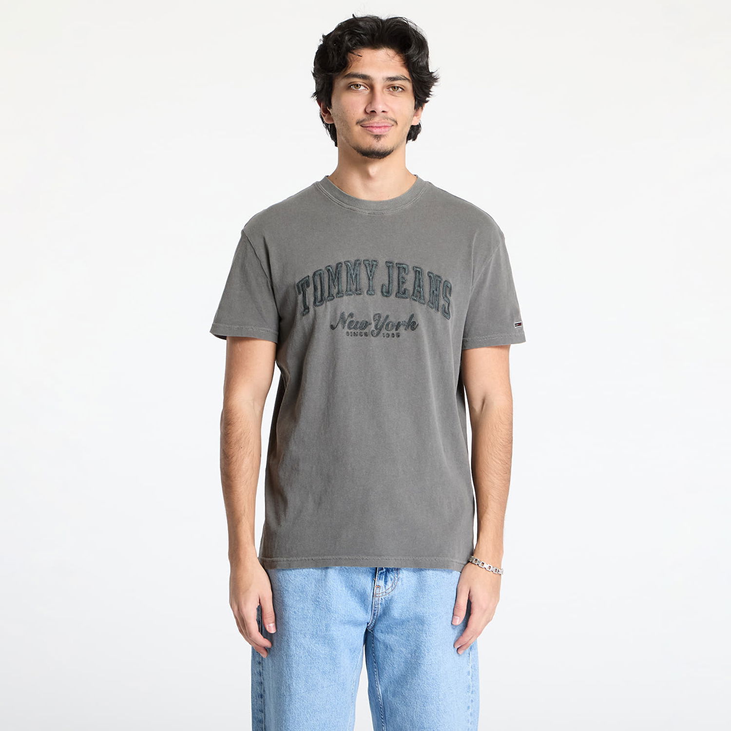 Тениска Tommy Hilfiger Tommy Jeans Vintage Varsity T-Shirt Сиво | DM0DM20356 BDS, 0