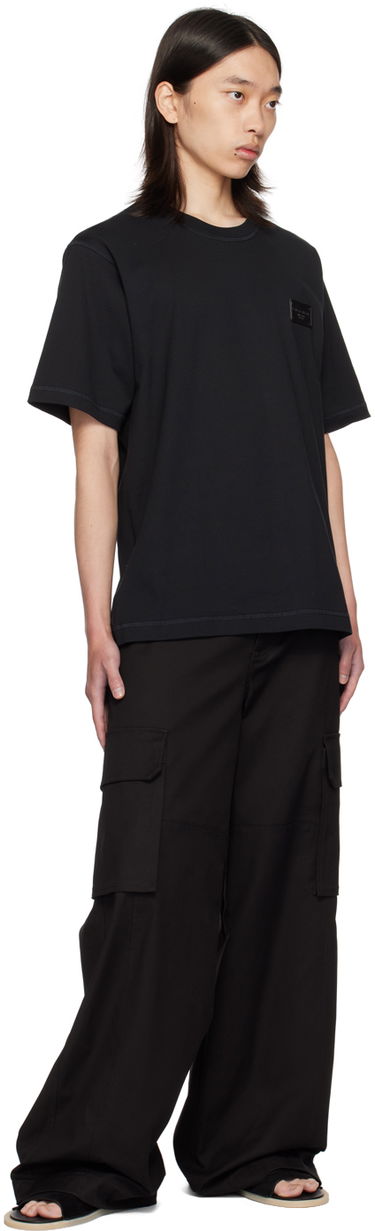Тениска Dolce & Gabbana Designer Tag T-Shirt Черно | G8PN9TG7NTW, 3