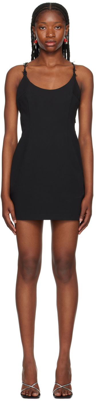 Pокля HERON PRESTON Barbedwire Minidress Черно | HWDB073F23FAB0011000, 0