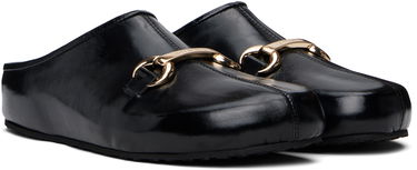 Аксесоари Marine Serre Marine Serre Smooth Leather MS Slip-on Loafers Черно | WFW044A CLEA0004, 3
