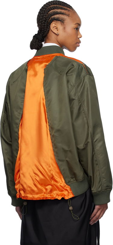 Яке бомбър Maison Margiela MM6 Maison Margiela Spliced Bomber Jacket Зелено | S52AM0315 M35257, 2