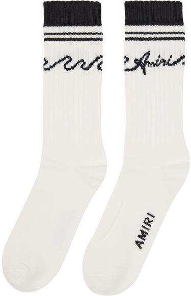 Чорапи AMIRI White & Black '' Wave Socks Бяло | AMACSK1010, 1